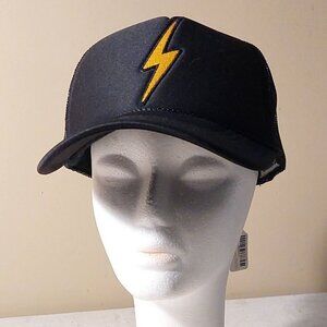 Aviation Nation Black Trucker Hat w/Lightning Bolt O/S